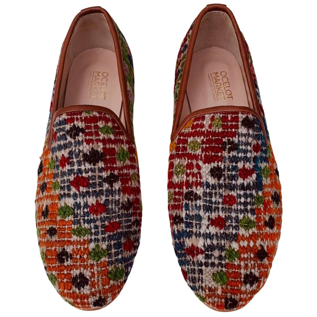 Men's Turkish Kilim Loafers | Multicolor-Ocelot Market