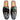 Women's Turkish Kilim Mule Blue & Black-Ocelot Market