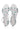 ELF Blossom Leather Sandals in Black and White White and Mint / 5