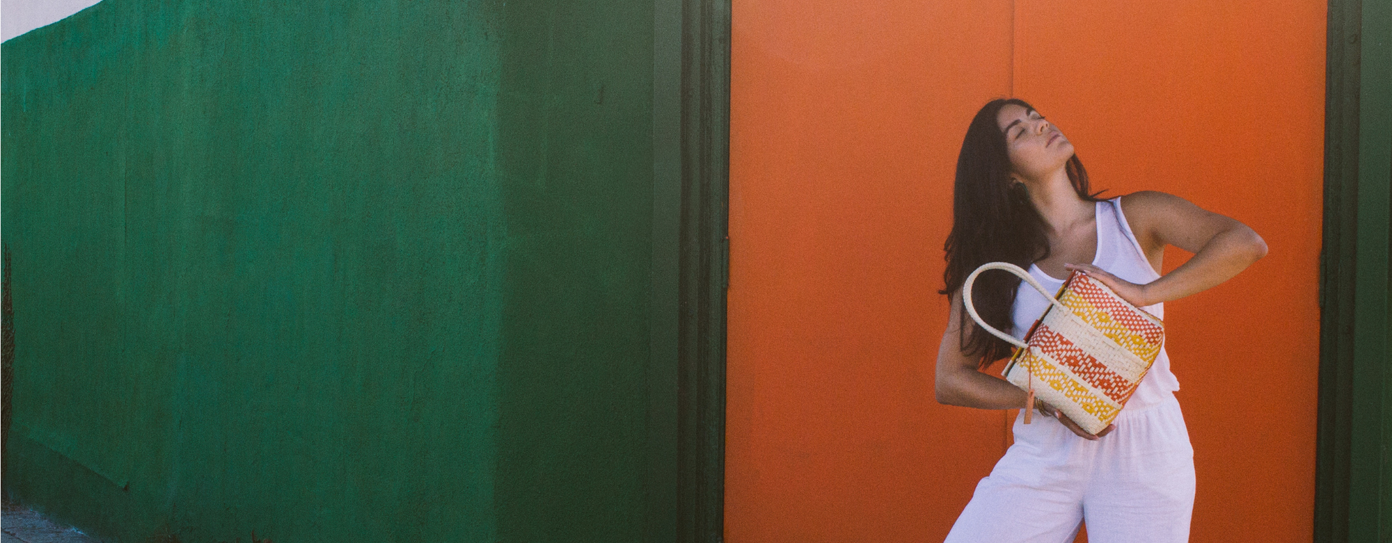 A woman in a white shirt