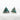 Ellie Triangle Turquoise Studs in Sterling Silver