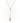 Ruchi Lotus Charm Dainty Drop Lariat Necklace