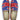 Artemis Design & Co Men's Loafers in blue, red, white, green, and black color combinations are the epitome of style and sophistication. These loafers are meticulously crafted with premium materials to offer superior comfort and durability.  (Front View)