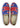 Artemis Design & Co Men's Loafers in blue, red, white, green, and black color combinations are the epitome of style and sophistication. These loafers are meticulously crafted with premium materials to offer superior comfort and durability.  (Front View)