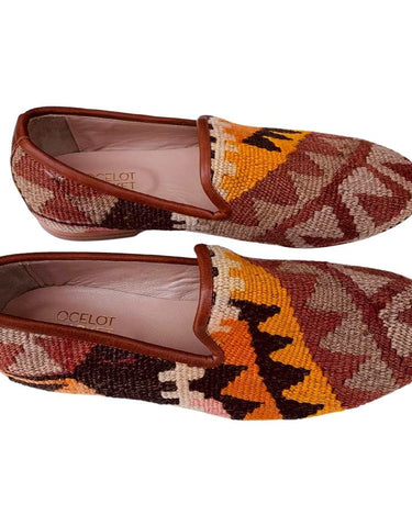 Men's Turkish Kilim Loafers | Browns, Orange-Ocelot Market