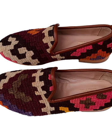 Men's Turkish Kilim Loafers | Cream Multicolor-Ocelot Market