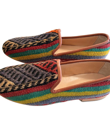 Men's Turkish Kilim Loafers | Multicolor Pattern-Ocelot Market