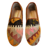 Men's Turkish Kilim Loafers | Orange & Grey-Ocelot Market