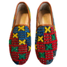 Men's Turkish Kilim Loafers | Red with Yellow, Green & Blue-Ocelot Market
