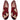 Men's Turkish Kilim Loafers | Red/Rust Pattern