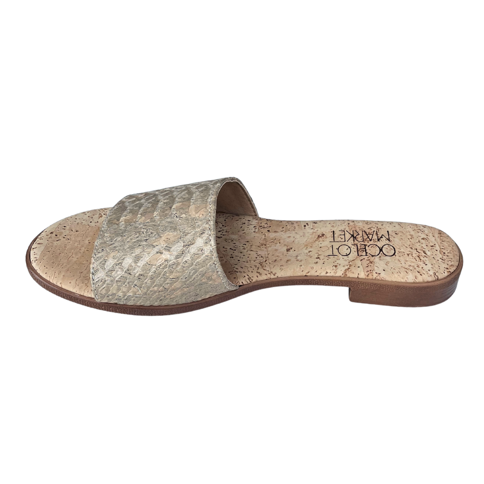 Women's Cork Sandal (Gold Piton)
