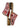 The Artemis Women's Slides feature a chic color combination of white, red, brown, grey, and light orange. These slides offer a balanced mix of bold and neutral tones, creating a stylish and versatile look. (Side View)