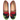 Women's Turkish Kilim Loafer | Green, Black & Red Zig Zag