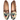 Women's Turkish Kilim Loafers | Cream with Green Pattern