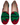 Women's Turkish Kilim Loafers Green & Red-Ocelot Market