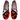 Women's Turkish Kilim Loafers | Orange & Black Pattern