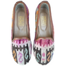 Women's Turkish Kilim Loafers Pinks with Brown-Ocelot Market