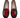 Women's Turkish Kilim Loafers Red & Black with Green-Ocelot Market