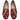 Women's Turkish Kilim Loafers Red Pattern