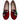 Women's Turkish Kilim Loafers Red with Cream & Green Pattern-Ocelot Market