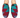 Women's Turkish Kilim Mule Red & Aqua Zig Zag Pattern-Ocelot Market