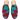 Women's Turkish Kilim Mule Red & Aqua Zig Zag Pattern-Ocelot Market