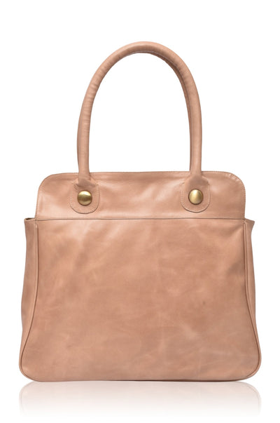 Freedom Leather Tote in Vintage Beige