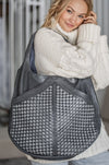 French Lover Oversized Hobo Bag in Grey
