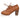 Lace Oxford Heels in Dark Tan