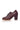 ELF Ange Leather Heel Booties Dark Brown / 4