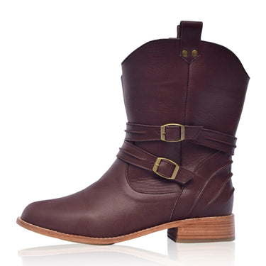 ELF Barcelona Leather Boots Dark Brown / 4