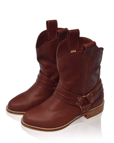 ELF Cali Leather Boots Vintage Brown / 4