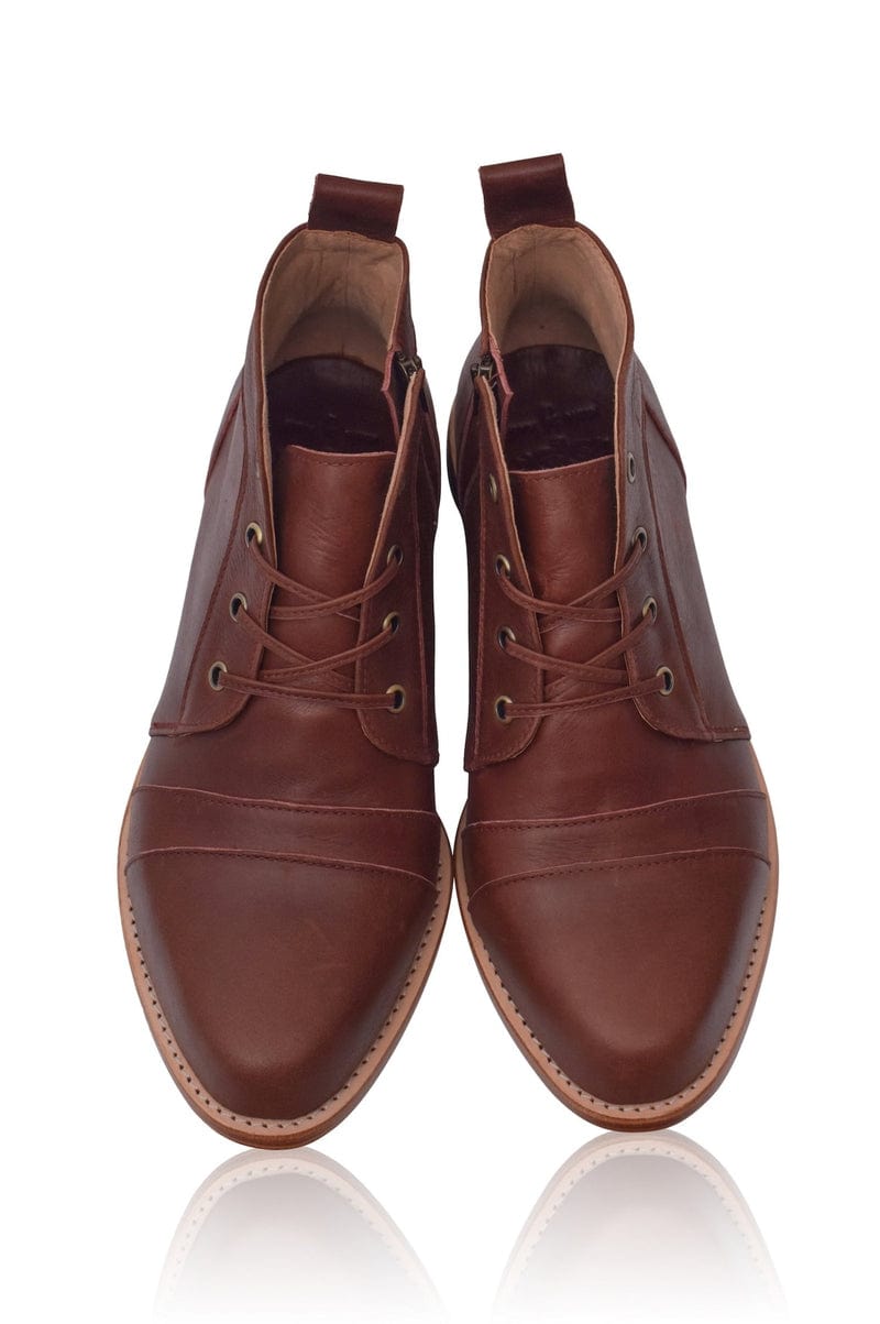 ELF Passage Lace Up Boots Vintage Brown / 4