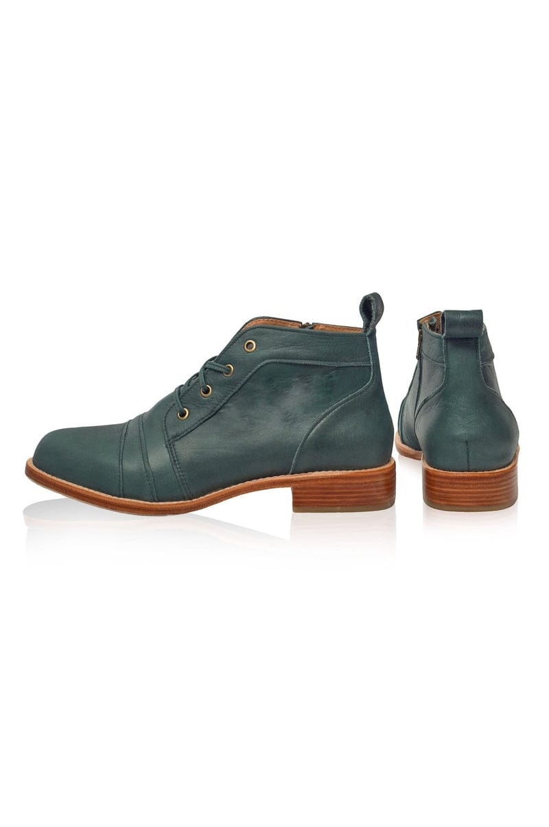 ELF Passage Lace Up Boots Emerald / 4