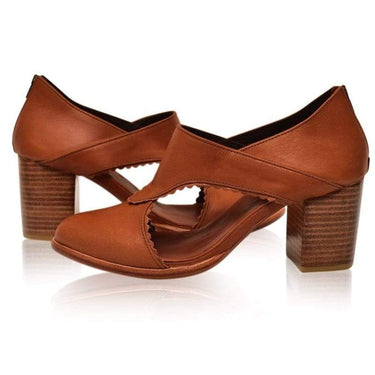 ELF Rain Kiss Leather Booties Vintage Camel / 5