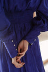 ELF Juliette Pearl Buttons Midi Dress