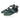 ELF Gardenia Pointy Toe Leather Flats Emerald / 5