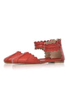ELF Love Bird Leather Flats Vintage Red / 4