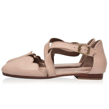 ELF Mangrove Leather Flats Vintage Beige / 5