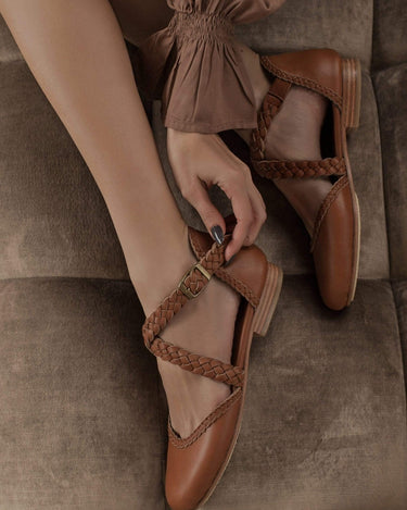 ELF Tallulah Braided Leather Flats
