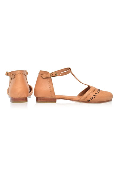ELF Wonderland T-strap Leather Flats