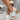 ELF Crystal Glow Leather Heels in White
