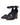 ELF Flamingo Leather Heels in Black Black / 5