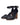 ELF Flamingo Leather Heels in Vintage Beige Black / 5