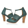 ELF Incognito Leather Heels Emerald / 4