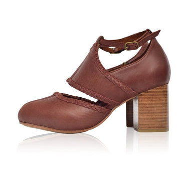 ELF Serenity Leather Heels Vintage Brown / 5