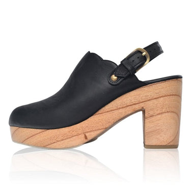 ELF Sierra Leather Clogs Black / 5