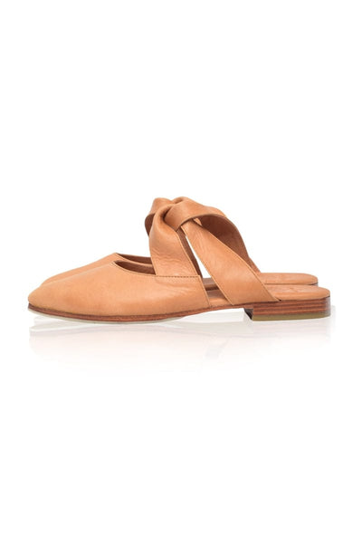 ELF Taj Mahal Pointy Toe Mules Light Tan / 6