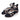 ELF Blossom Leather Sandals in Black and White Black and Beige / 5
