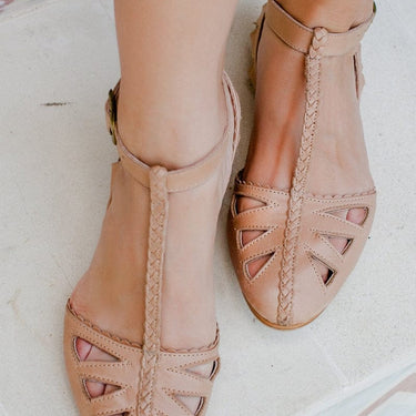 ELF Bounty T-strap Leather Sandals
